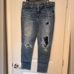 AMERICAN EAGLE Jeans - “Hi-Rise Jegging” - Size 14 - Distressed - Ripped